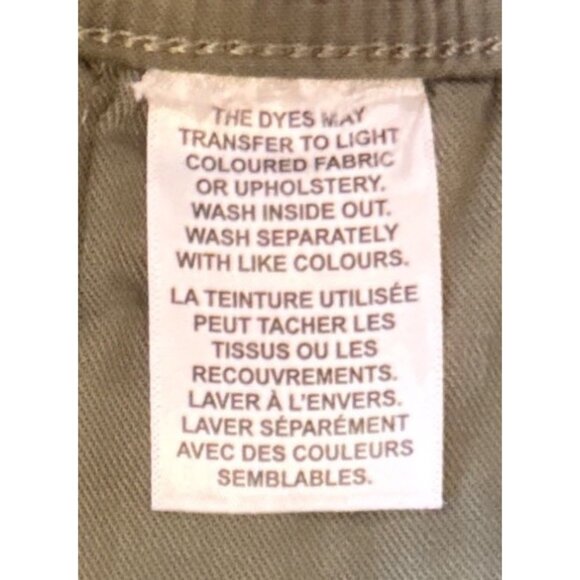 Far West 2XL Mens Olive Army Green Drawstring Elastic Waist Cotton Shorts Pocket - Picture 3 of 6
